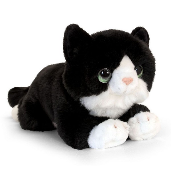 Продукт Keel Toys - Плюшено легнало коте, 25 см, асортимент - 0 - BG Hlapeta
